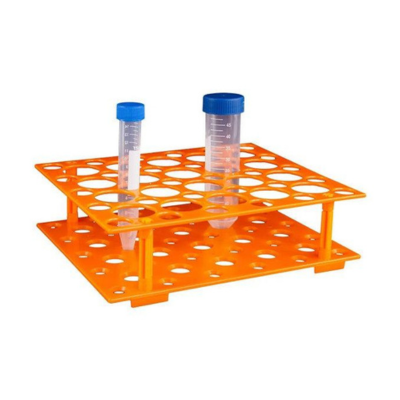 Estante Para 50 Tubos Tipo Falcon De 15 Ml E 50 Ml - Cor Laranja
